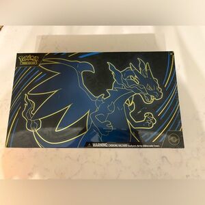 Pokemon Mega Charizard X EX Box with Black and Gold